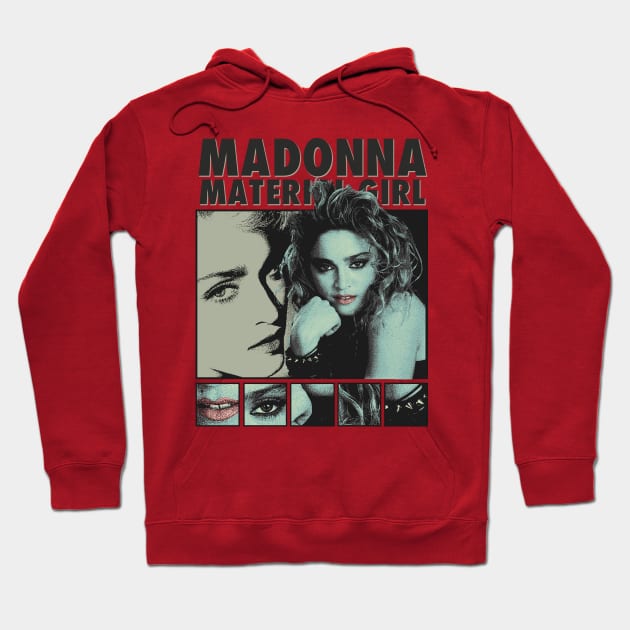 Madonna Material Girl 90s Hoodie by Fatdukon